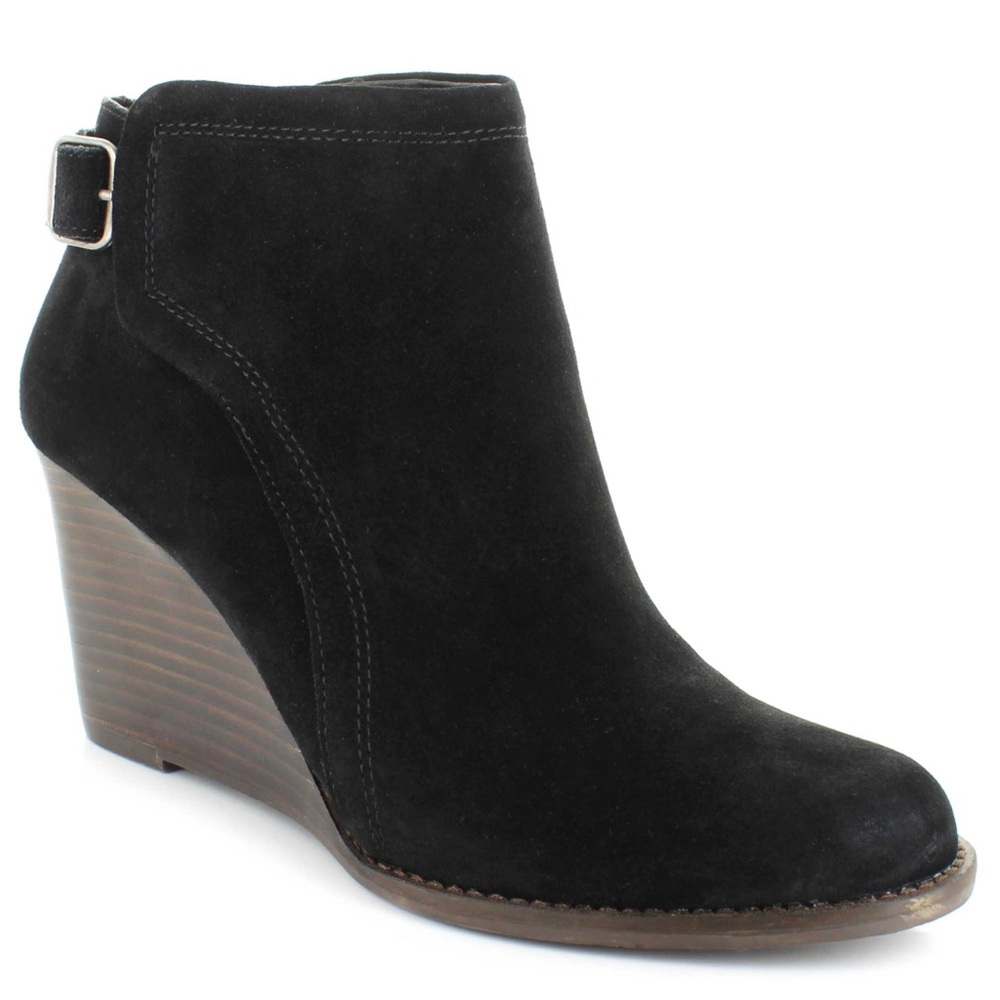 Lucky Brand yasine suede wedge boots